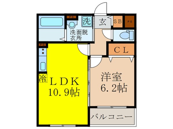 ヴィリダーリウム上山手の物件間取画像